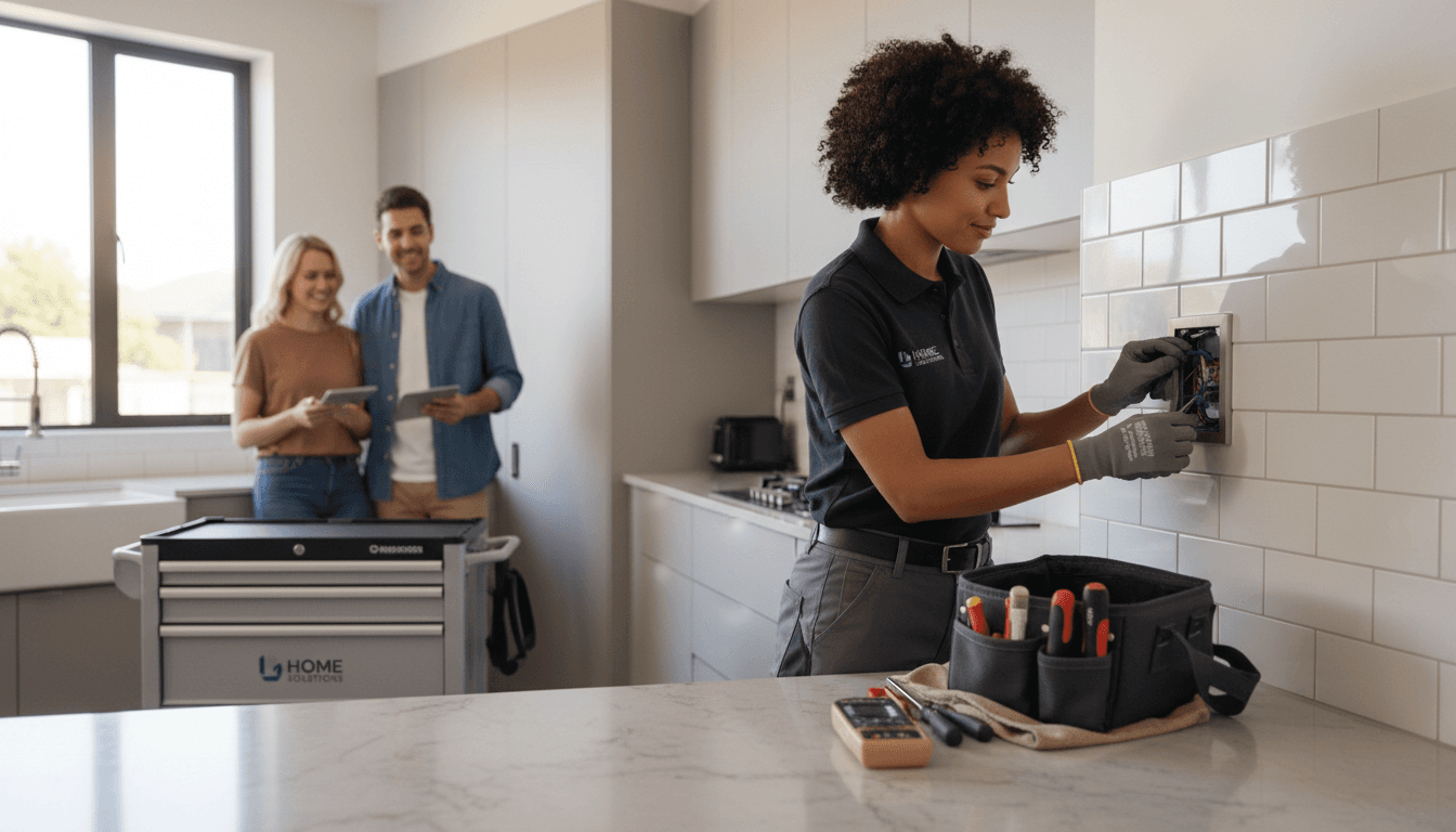 Completed home repair project with satisfied homeowner