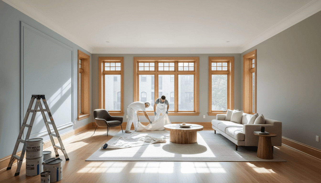 Interior wall painting and finishing