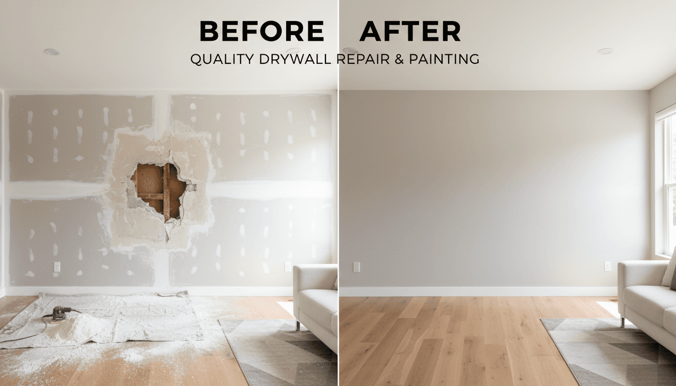 Drywall repair and wall restoration